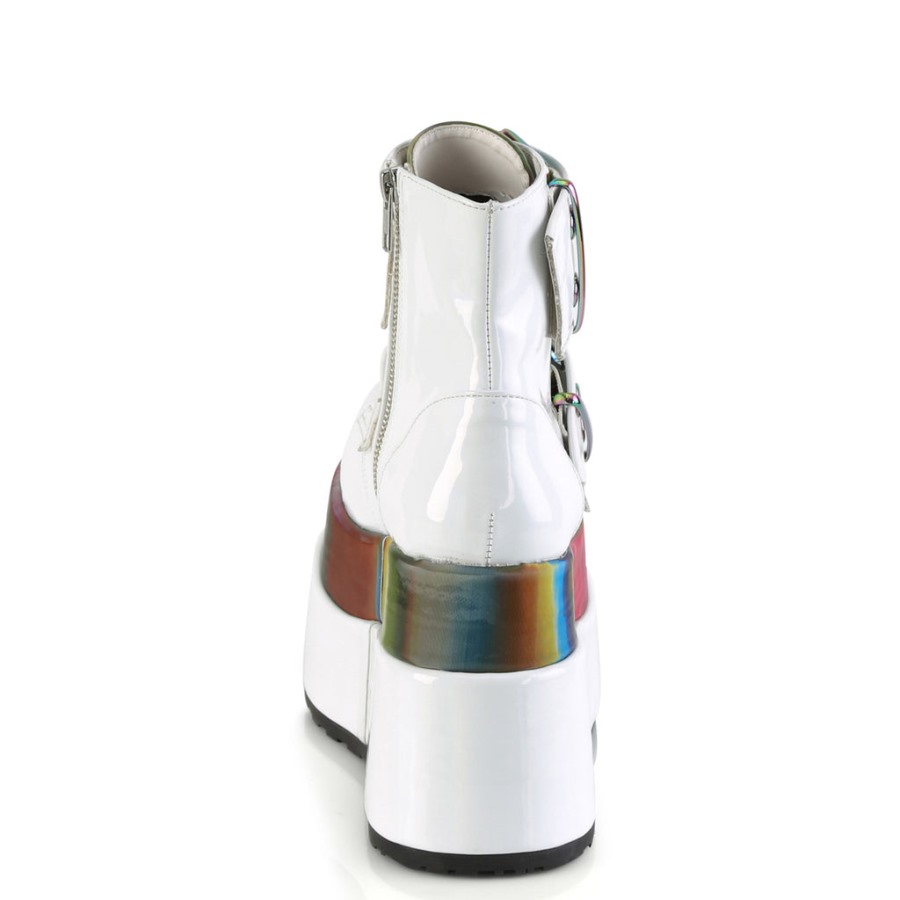 Medve-104 Fehér Patent-szivárvány Fényvisszaverő Démoni Hungary