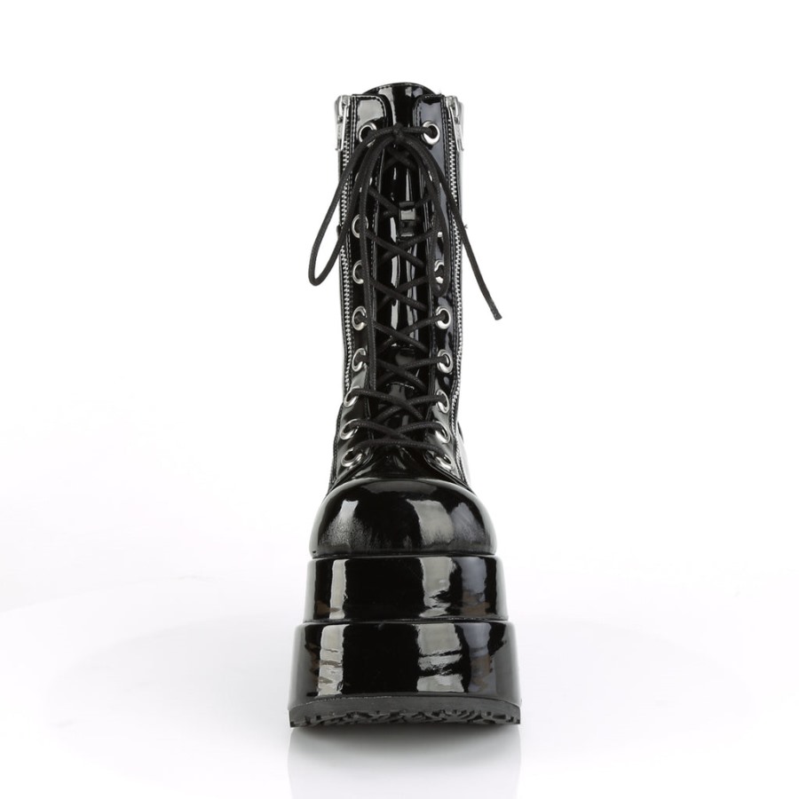 Bear-265 Black Patent Demonia Hungary