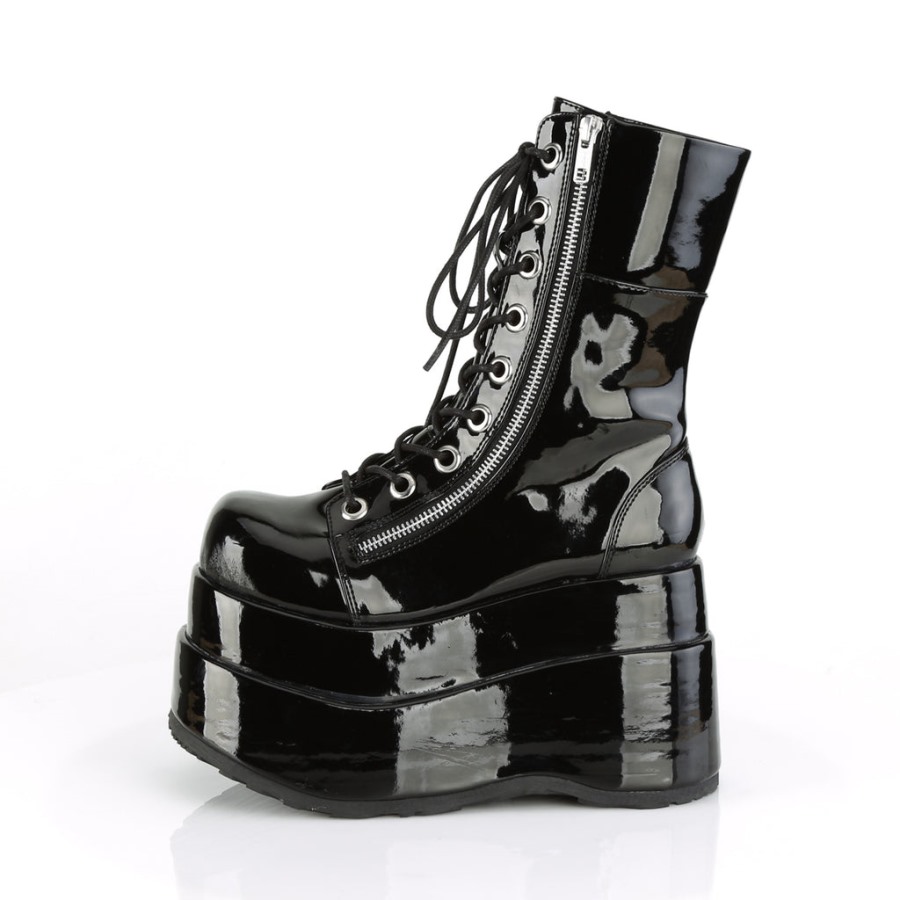Bear-265 Black Patent Demonia Hungary