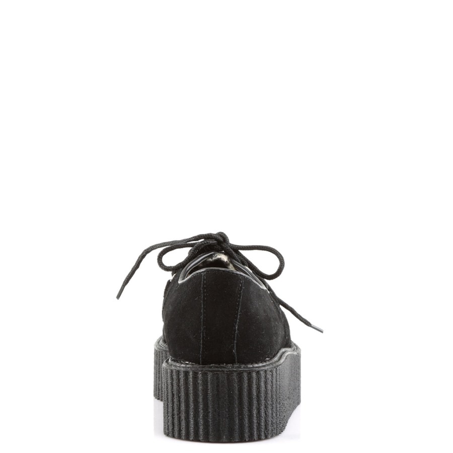 Creeper-400 Demonia Hungary Fekete Velúr-gepárd Szőr