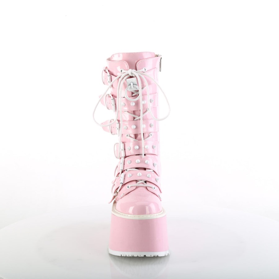 Damned-225 Demonia Hungary Baby Pink Holo Patent