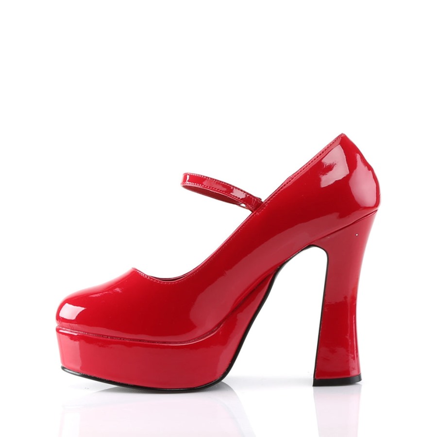 Dolly-50 Red Patent Demonia Hungary