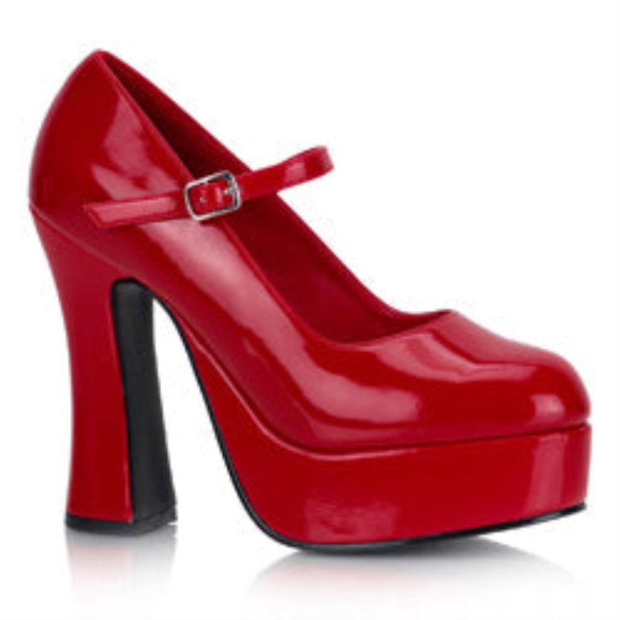 Dolly-50 Red Patent Demonia Hungary