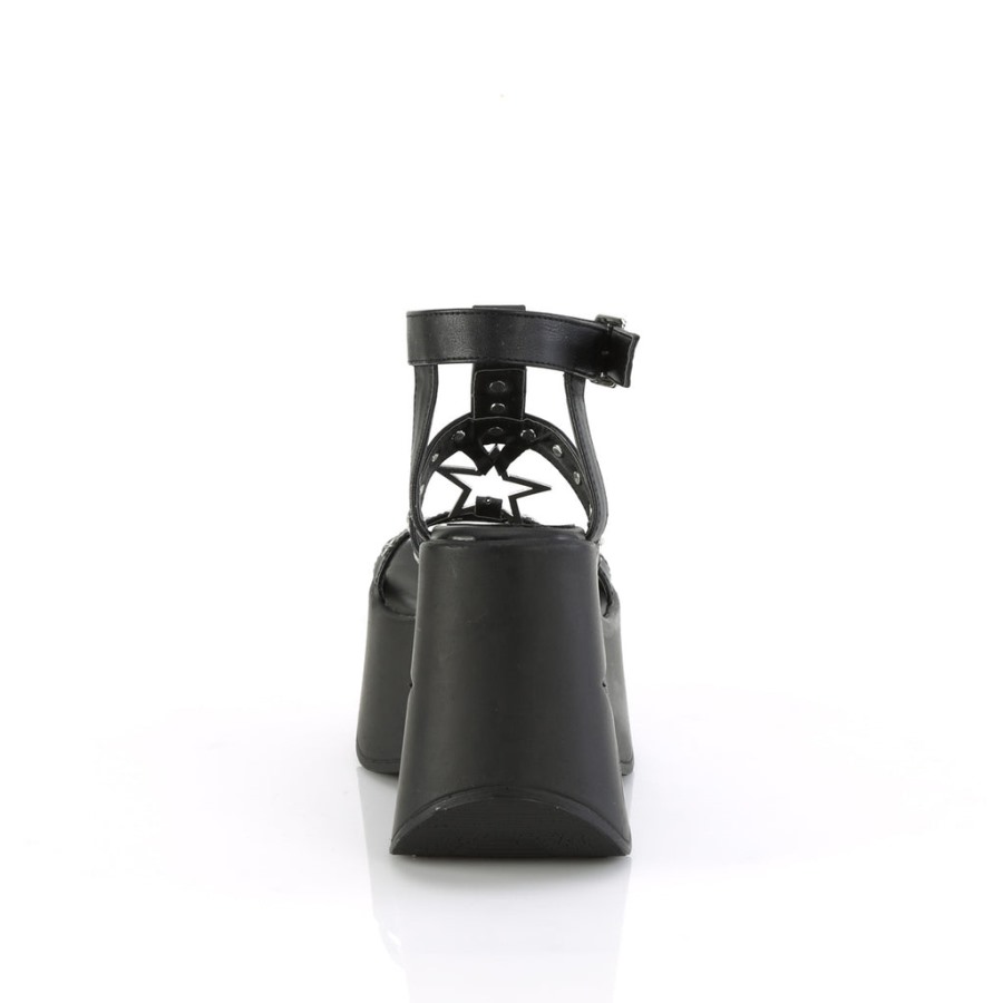 Dynamite-12 Demonia Hungary Fekete Vegán Bőr