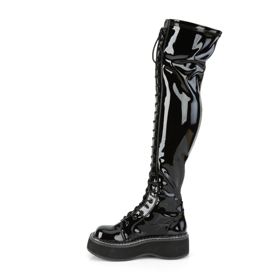 Emily-375 Black Patent Demonia Hungary