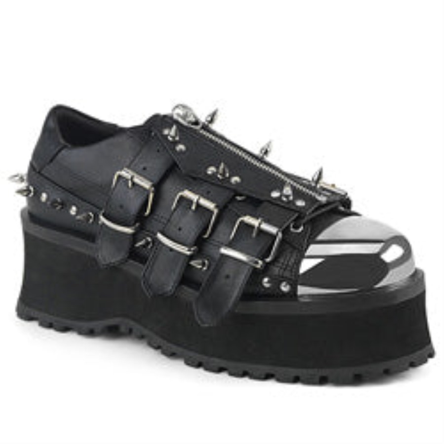 Gravedigger-03 Fekete Vegán Bőr Démoni Magyarország