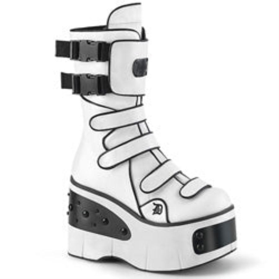 Kera-108 Fehér Vegán Bőr Demonia Hungary