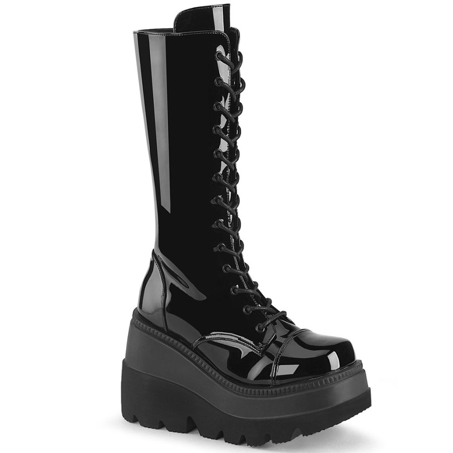 Shaker-72 Black Patent Demonia Hungary
