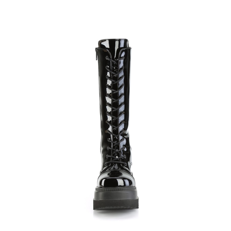 Shaker-72 Black Patent Demonia Hungary