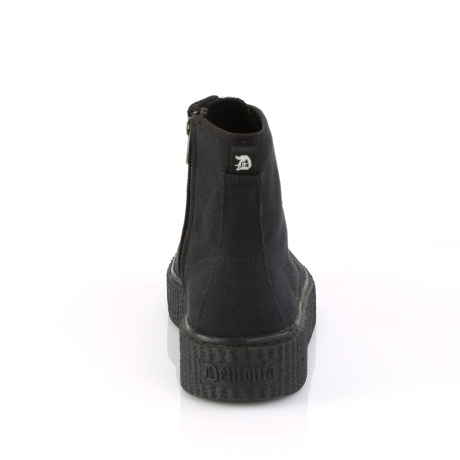 Sneeker-201 Fekete Vászon Demonia Hungary