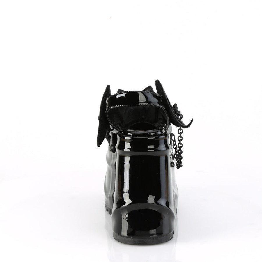 Wave-20 Black Patent Demonia Hungary