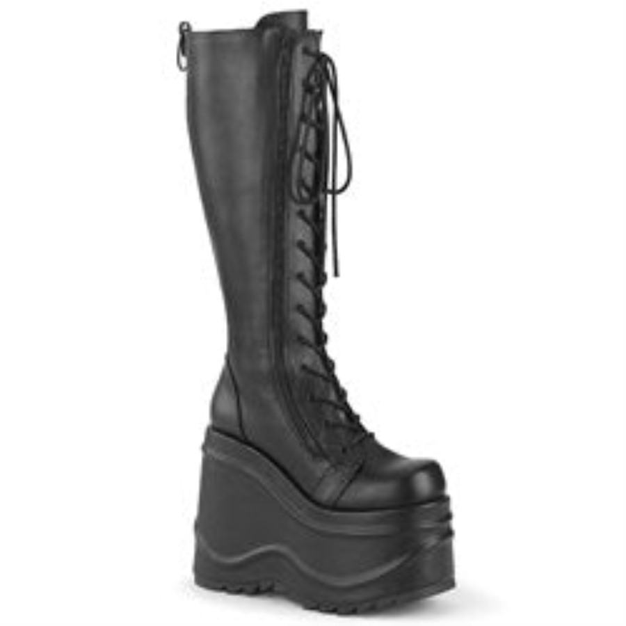 Wave-200 Fekete Vegán Bőr Démoni Magyarország