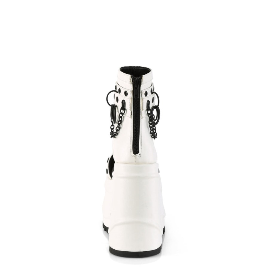 Wave-22 Demonia Hungary Fehér Vegán Bőr